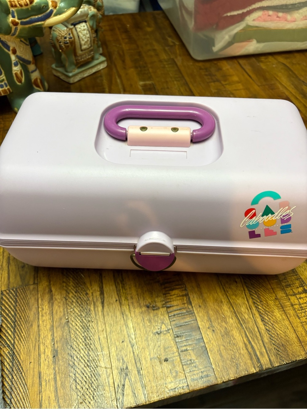 Cute Vintage lilac Caboodle